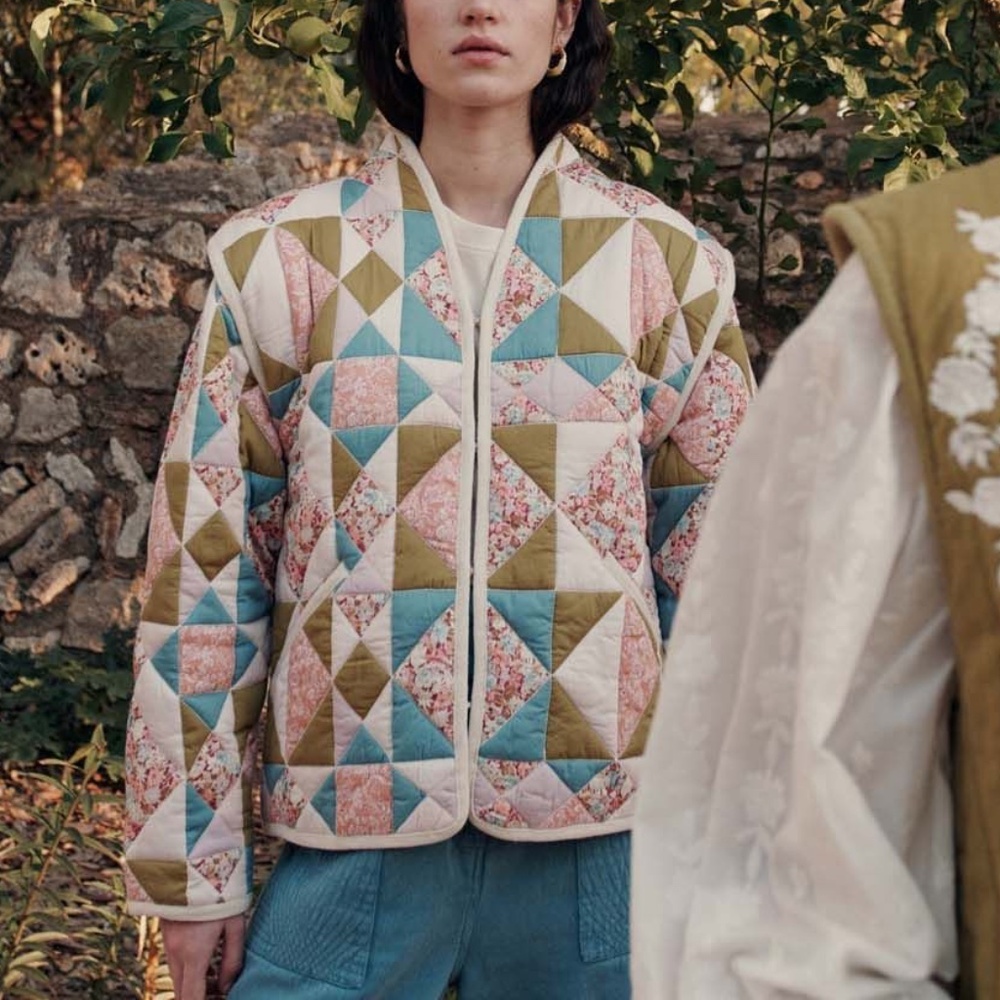 Louise Misha Neliana Jacket in Patchwork Sweet Pastel